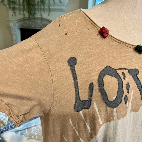 Rare Magnolia Pearl maxi T-shirt with the Virgin Mary-Dusty Rose O/S - Picture 3 of 6